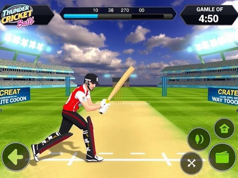 Thunder Cricket Battle Gameplay Screenshot